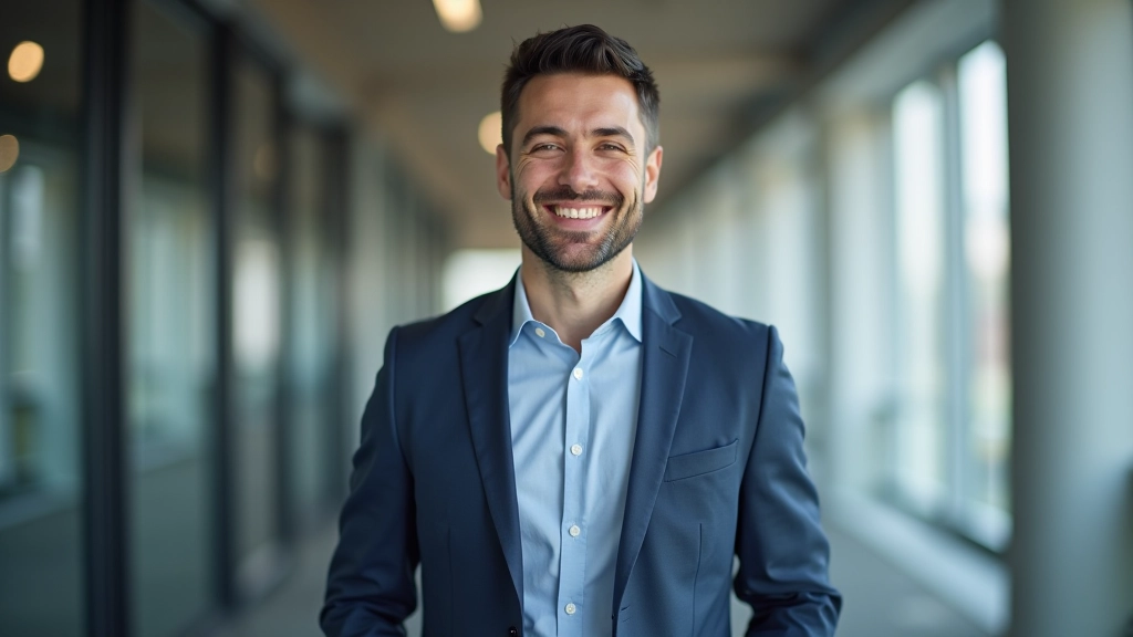 Homme consultant financier, portrait professionnel