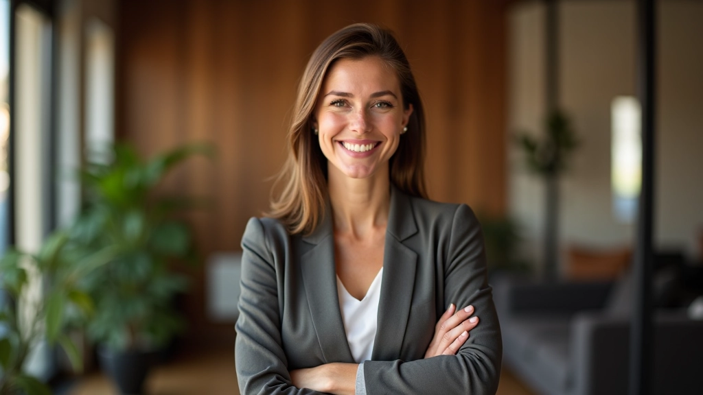 Femme experte en énergie, portrait professionnel